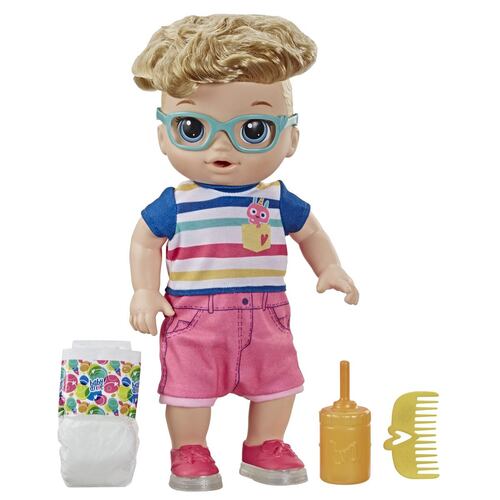Muñeco Bebé Pasos y Risas Rubio Baby Alive