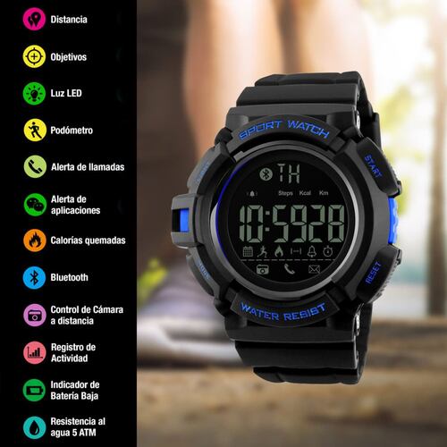 Smartwatch Skmei Deportivo Negro