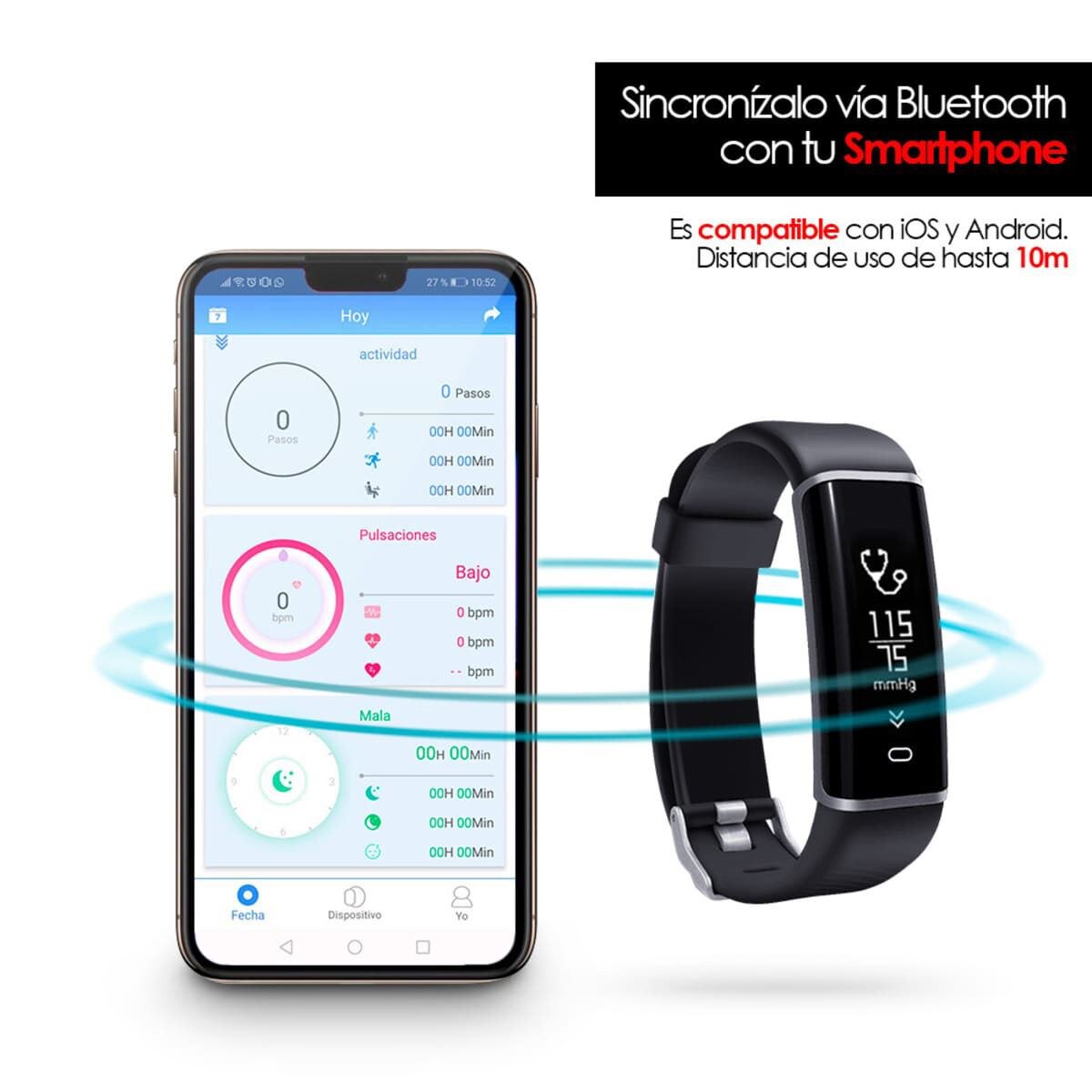 Fitband sport outlet bluetooth redlemon fitness