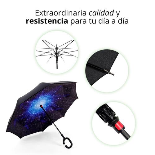 Paraguas Invertido Espacial RedLemon