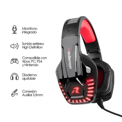 Audifonos Gamer G6000 Sonido HIGH Redlemon