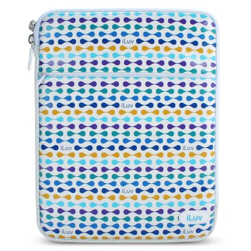 Funda Iluv para iPad2 Azul Piel The Lu