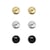 Set de Aretes de Acero Tritono tipo  Botón con Resina color Tritono Nine West