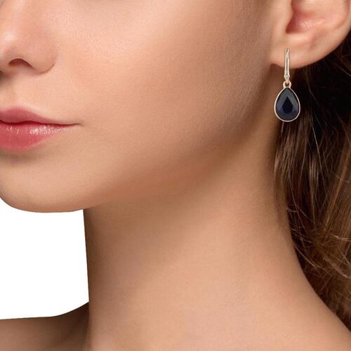 Aretes de Aleación de metales Dorado tipo Colgante DKNY
