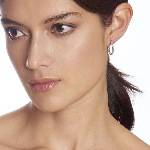 Aretes de Aleación de metales Bitono tipo Arracadas Nine West
