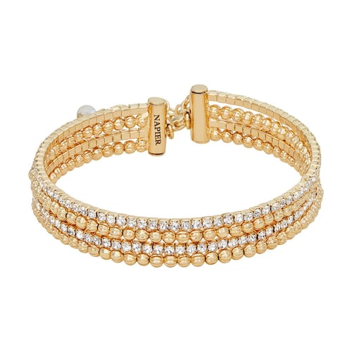 Pulsera Oro Napier Tipo Brazalete De Niveles Con Broche
