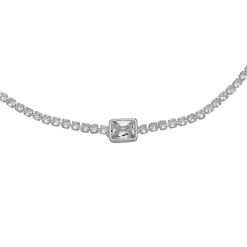 Collar Tipo Gargantilla Piedra Cuadrada Anne Klein