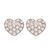 Aretes Corazón con Incrustaciones Tipo Cristal Youre Invited