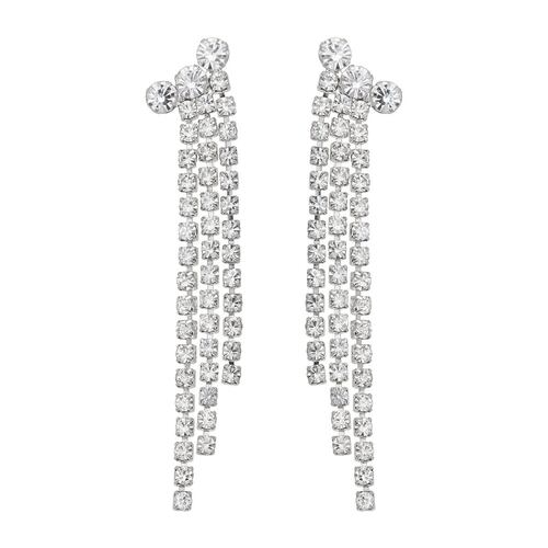 Aretes Colgantes de Flecos con Incrustaciones Tipo Cristal Youre Invited