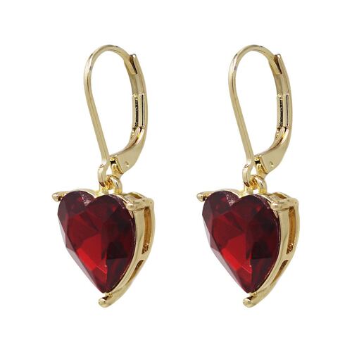 Aretes Colgantes Corto en Forma de Corazón Napier