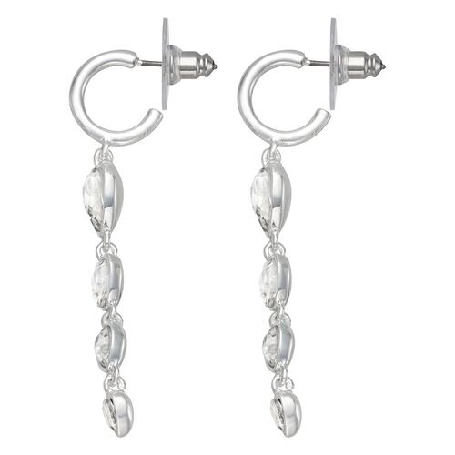 Aretes Largos con Detalles de Cristal Corte Corazón Nine West