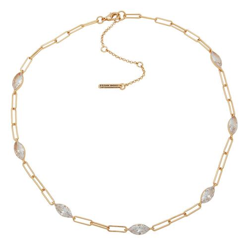 Gargantilla con Eslabones y Cristal Corte Marquesa Nine West