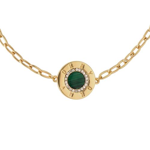 Brazalete Ajustable con Detalles de Resina Color Verde DKNY