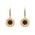 Aretes Colgantes con Detalles de Resina Color Negro DKNY