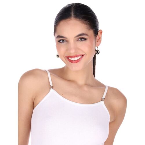 Aretes Colgantes con Detalles de Resina Color Negro DKNY