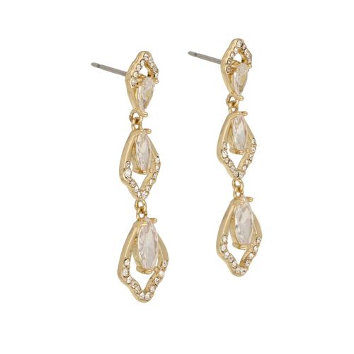Aretes Candelabro con Cristal Brillante Anne Klein
