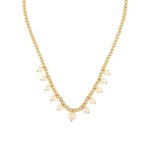 Gargantilla con Incrustaciones de Perla Anne Klein