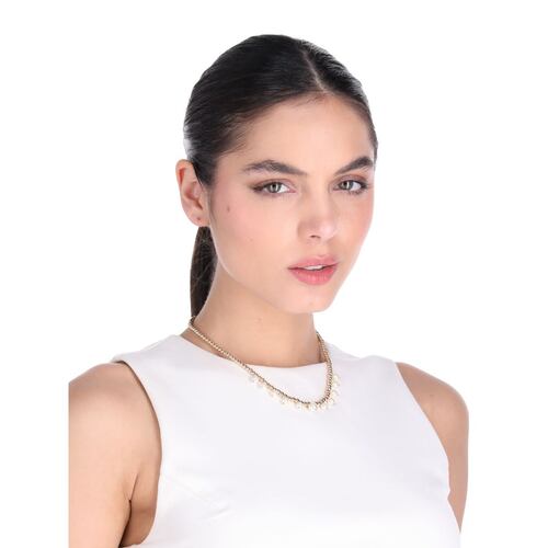 Gargantilla con Incrustaciones de Perla Anne Klein