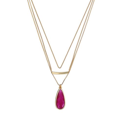 Collar Niveles con Dije de Gota Nine West