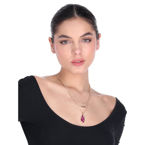 Collar Niveles con Dije de Gota Nine West