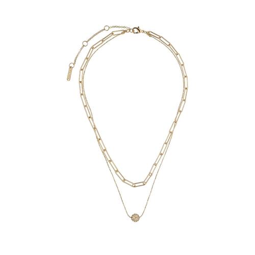 Collar Niveles Tipo Cadena con Incrustaciones de Cristal Nine West