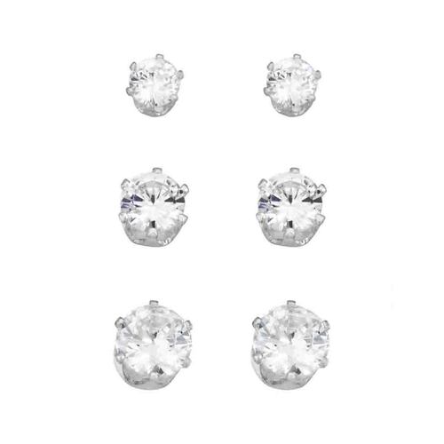 Set Aretes Tipo Botón Diferentes Formas Napier