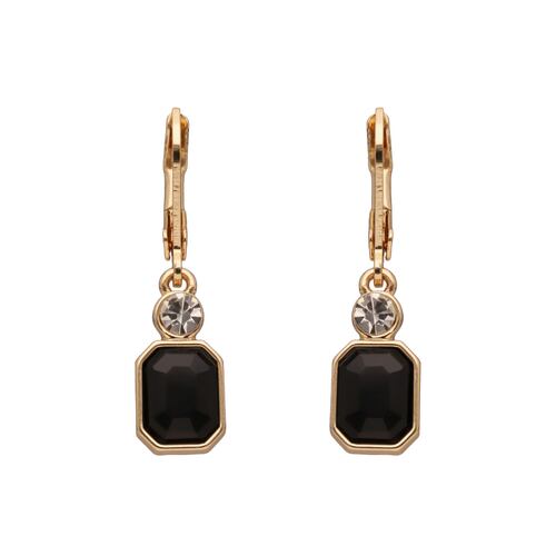 Aretes Largos Octágono Circonita Pave Anne Klein