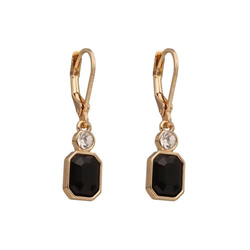 Aretes Largos Octágono Circonita Pave Anne Klein