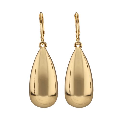 Aretes Forma Gota Colgante Dorado Nine West
