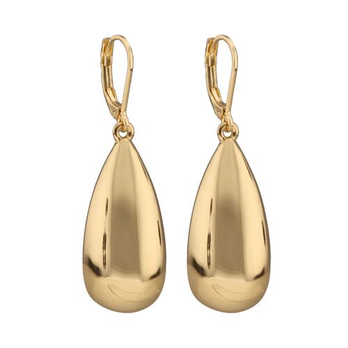 Aretes Forma Gota Colgante Dorado Nine West