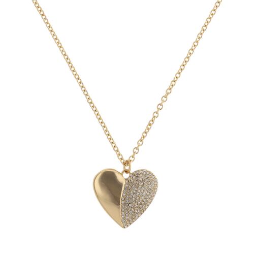 Collar Acero Dorado Corazón DKNY
