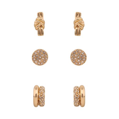 Aretes Tipo BotónDorado Nine West