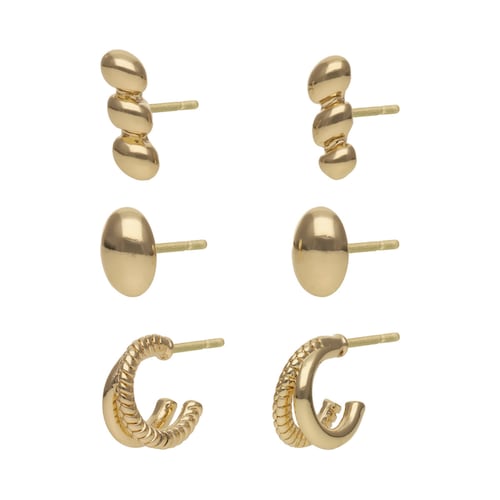 Aretes Aleación de Metales Dorado Formas Varias Nine West