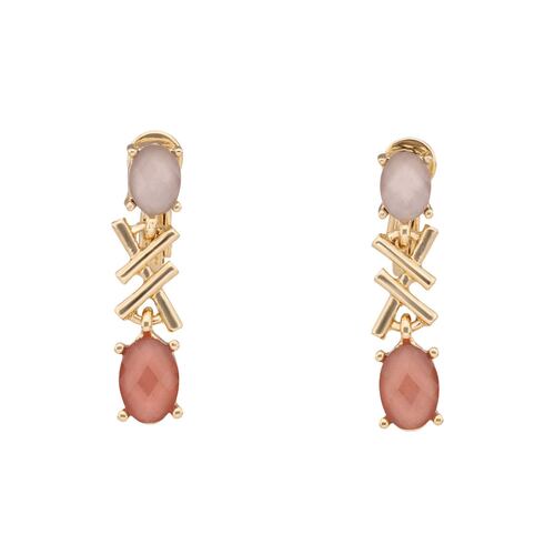 Aretes con Incrustaciones de Pedrería Anne Klein