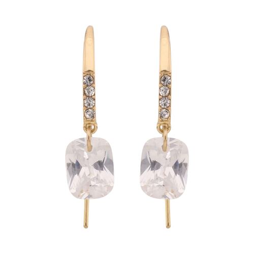 Aretes Rectangulares Dorado Aleación de Metal Nine West
