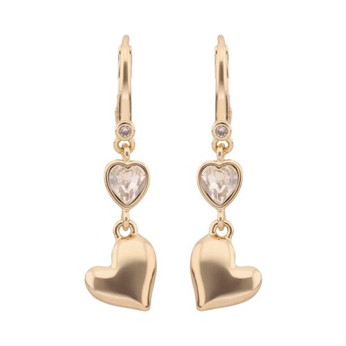 Aretes Largos Pave Dorado Aleación de Metales DKNY