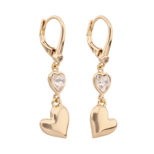 Aretes Largos Pave Dorado Aleación de Metales DKNY