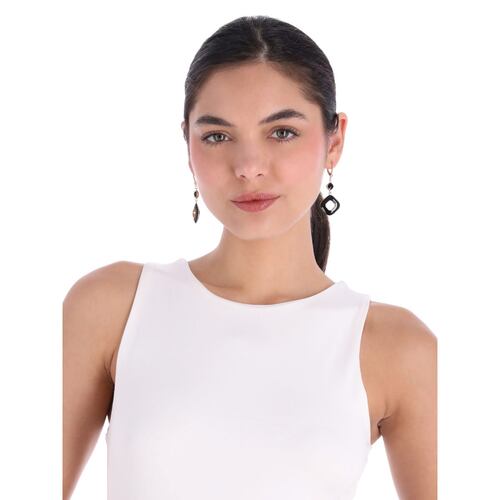 Aretes Largos Dorado Aleación de Metales DKNY