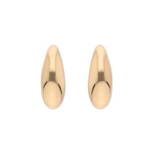 Aretes Broquel Dorado Aleación de Metales DKNY
