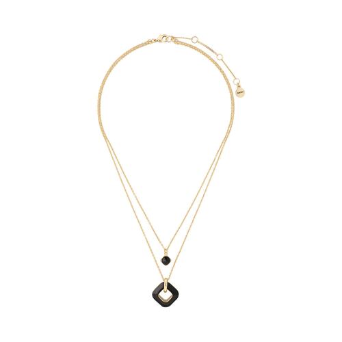 Collar Doble Cadena Dorado Aleación de Metales DKNY