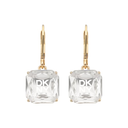 Aretes Color Dorado con Forma Cuadrado Dkny