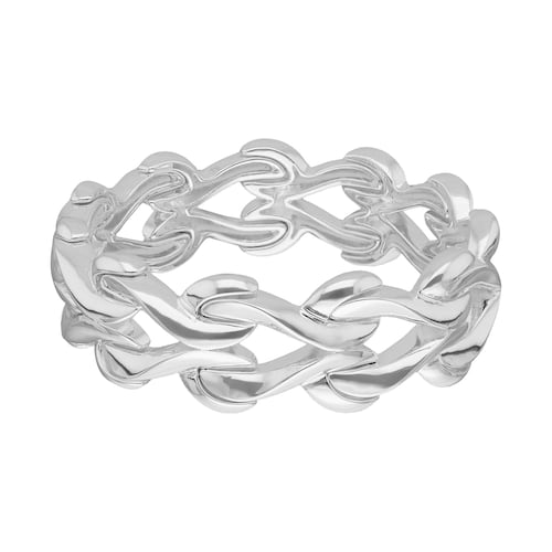 Pulsera Color Plata Forma Cadena Tipo Asimétrico Napier