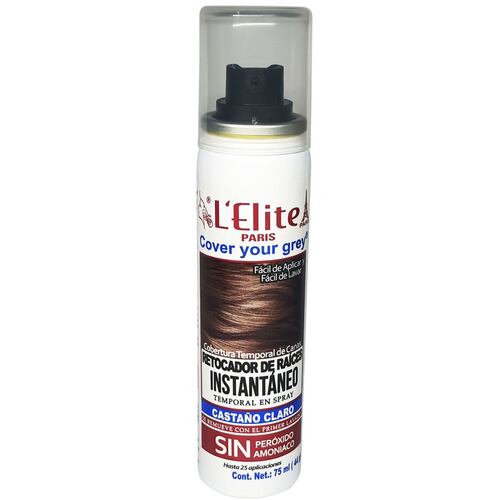 Retocador de raíz spray castaño claro 75ml Elite