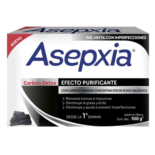 Asepxia Jabón Carbón 100 g