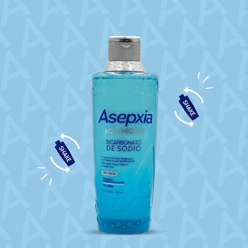 Agua micelar bicarbonato asepxia  200 ml e12