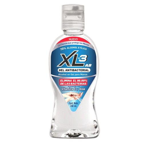 Gel Antibacterial XL3 AB 240 ml/24