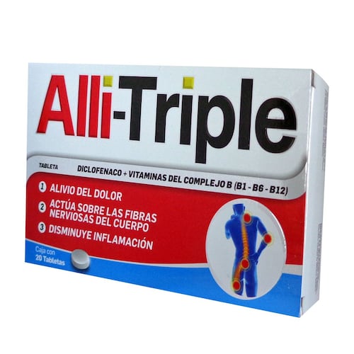 Alliviax triple  20 tabletas/20 medicamento