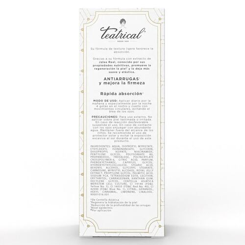 Teatrical serum facial células madre y jalea real 30ml