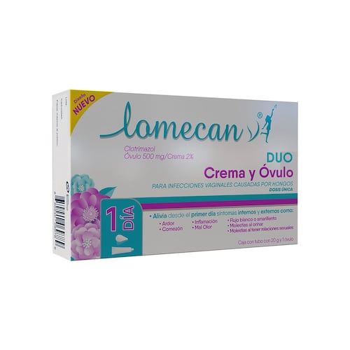 Lomecan V Dúo 1 Óvulo+Crema