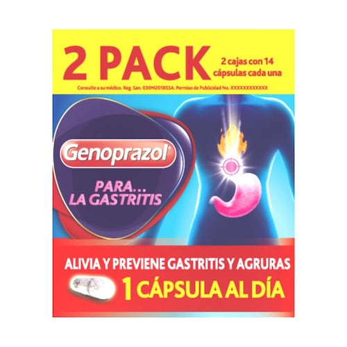 Genoprazol 2 Pack 14 Cápsulas